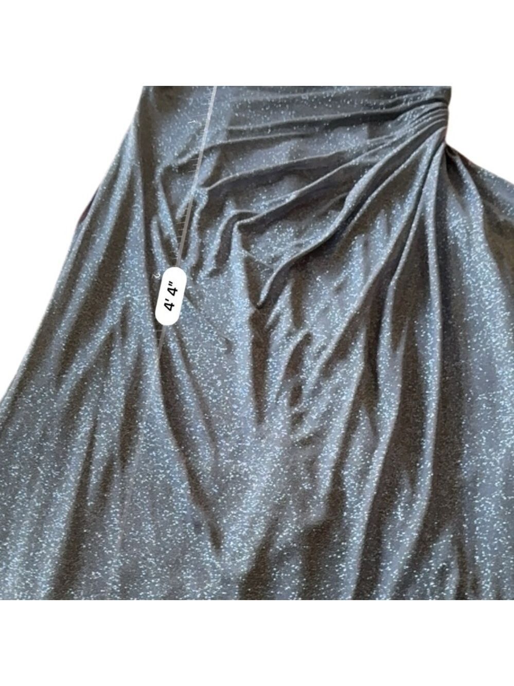 Alex Evenings Petite Sparkle Gown Smoke Grey 12P Formal Dress - Picture 6 of 7